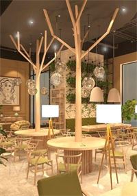 Thiết kế nội thất quán cafe & trà đạo khách sạn sang trọng