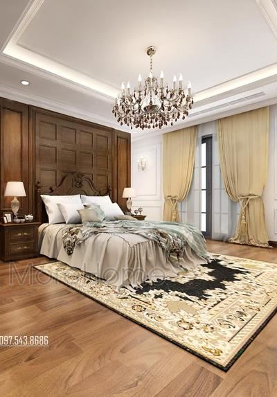 Thiết kế nội thất phòng ngủ khách sạn quý tộc